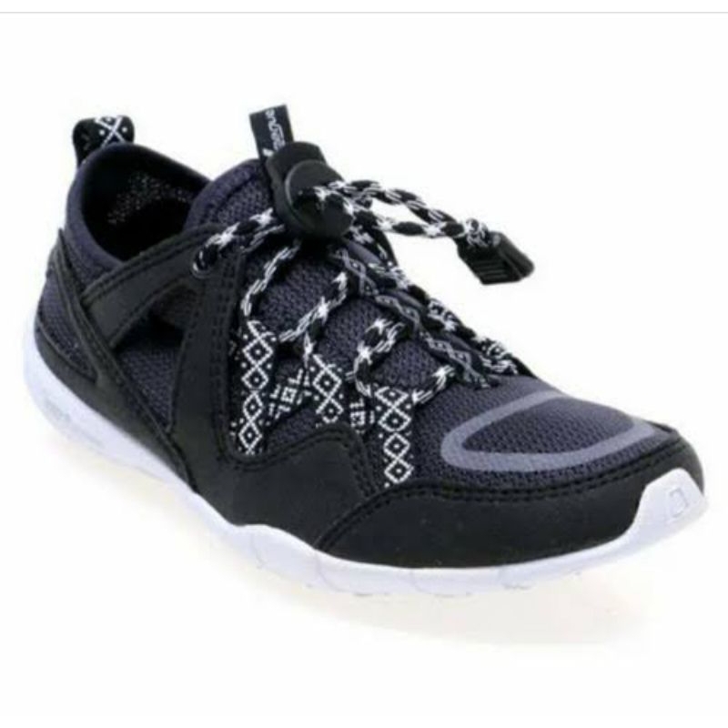 Sepatu League Anak Hitam Sneakers Stride X River Jr Original Stok Lama Sale