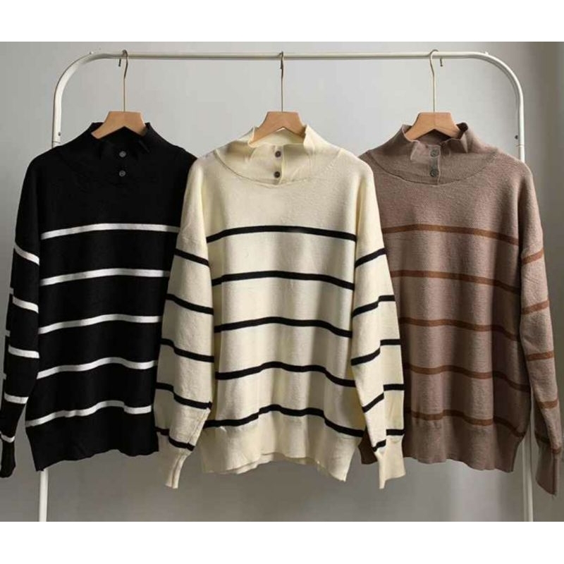 ATASAN KNIT IMPORT WANITA - BLOUSE RAJUT IMPORT - BLUS WANITA RAJUT