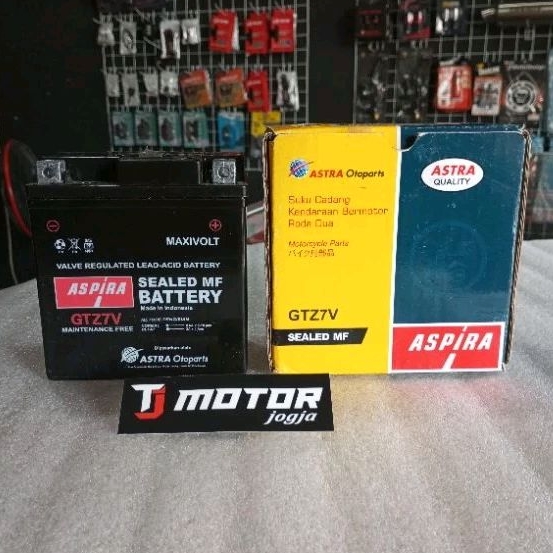 AKI MOTOR ASPIRA GTZ7V ORIGINAL AKI MOTOR NMAX OLD NMAX LAMA AEROX OLD AEROX NEW ABS