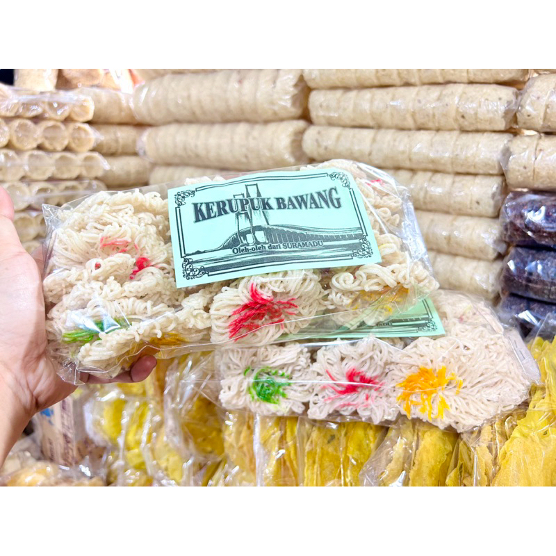 

KRUPUK BAWANG KHAS MADURA / KRUPUK PATTOLA MAWAR MADURA / KRUPUK MAWAR (mentah)