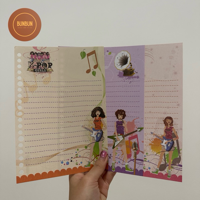 

[MIN 5 PCS BISA MIX] kertas binder harvest kpop girls a5