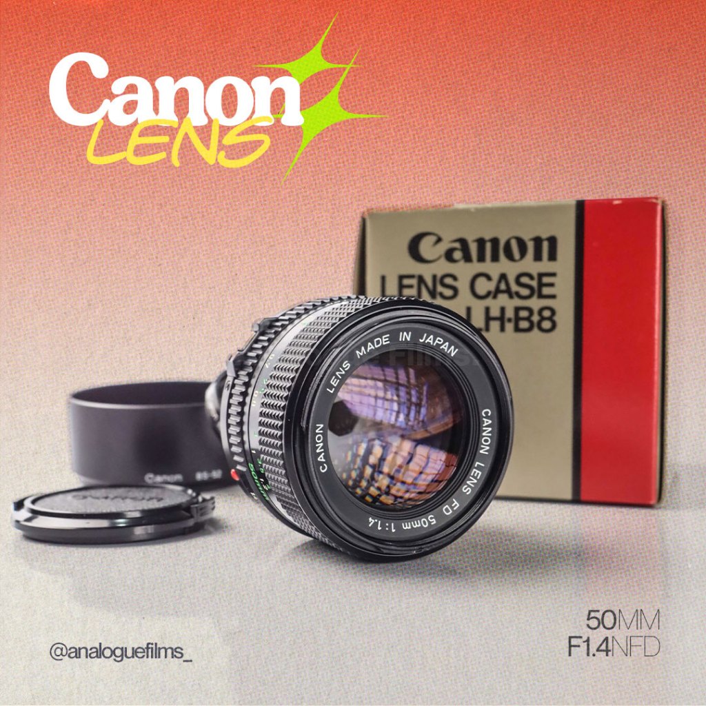 Lensa Manual Canon 50mm f1.4 New FD NFD New Old Stock 