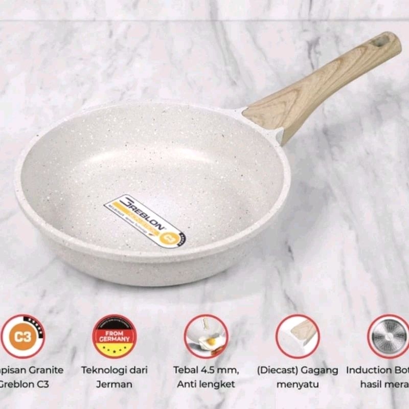 Fry Pan White Granite Diecast GREBLON Cypruz