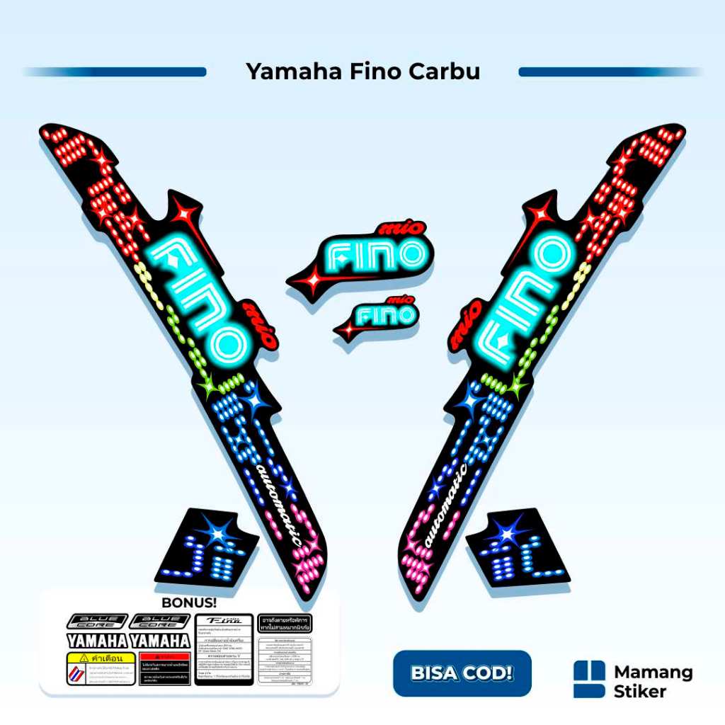 Striping Fino Karbu Classic Variasi (30) Thailand Vietnam 2012 2013 Full Body 125 Fino Lama