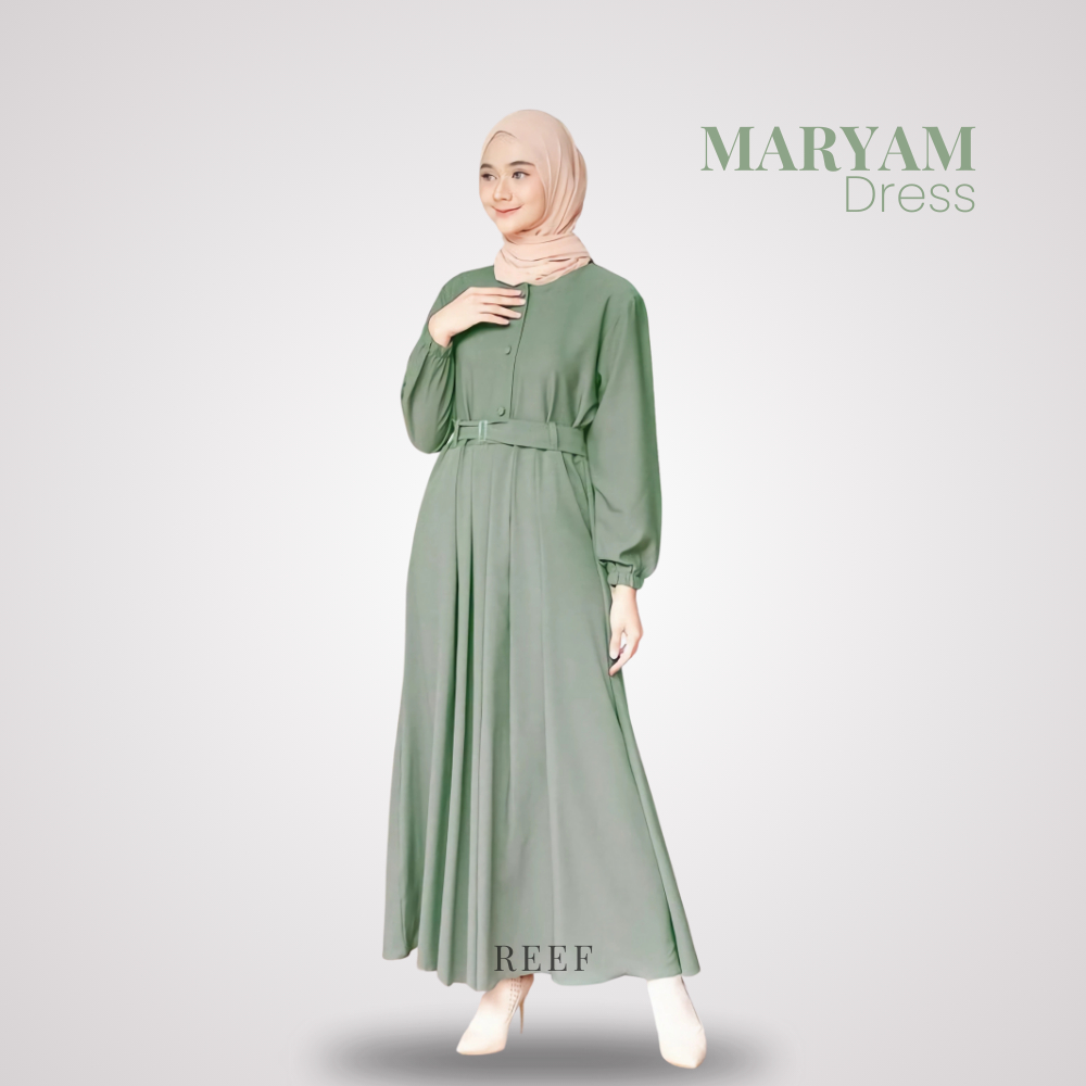 Gamis Abaya Remaja Turkey Import Baju Gamis Dress Mewah Wanita Remaja Terbaru Warna Hijau Matcha