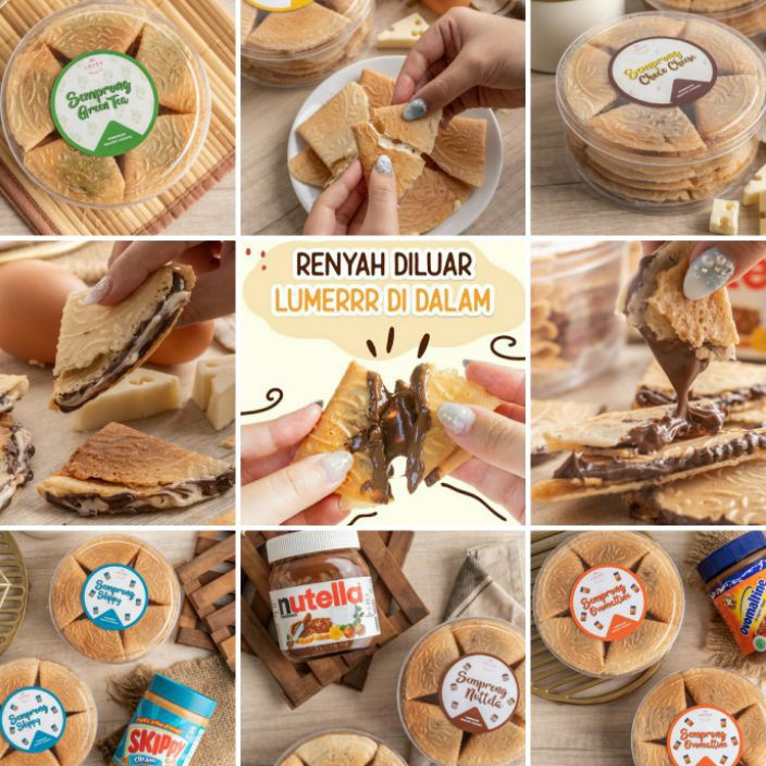 

TERBARU Homemade Kue Semprong Lipat Isi Love Semprong Stockist Karawaci