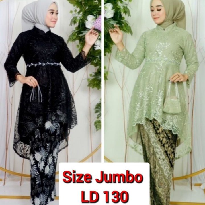 V44859 Kebaya Jumbo Modern Kebaya Lesti Jumbo LD 13Kebaya Tunik Lesti Hijab ModernSet Kebaya WisudaK