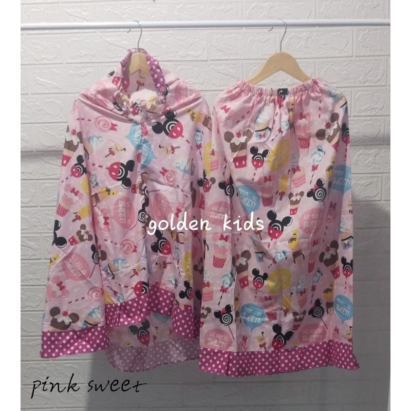 Mukenah Anak Karakter Usia 3 - 12 tahun Katun Claudia