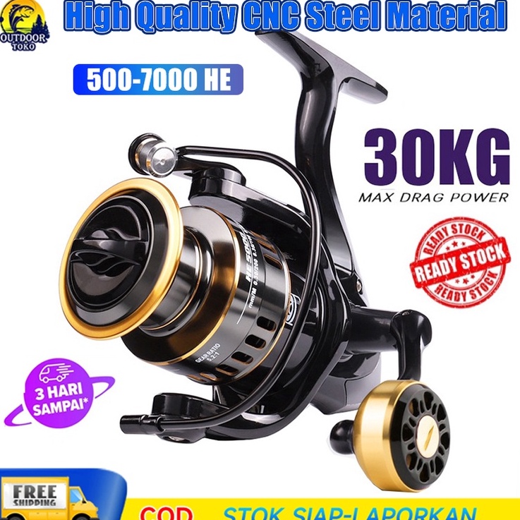 JDF887 Cuci gudang Reel pancing Gulungan pancing logam penuh reel 57 1Kg Reel Pancing Murah Kuat Pow
