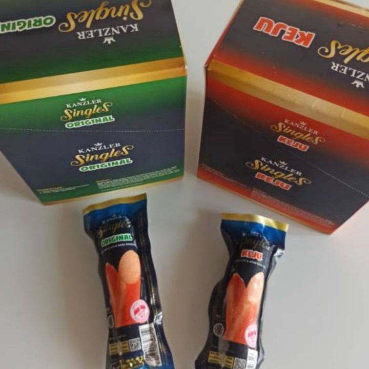 

Terlaku 1 BOX KANZLER SINGLES SOSIS BAKSO ISI 12 PCS 1 DUS 1 LUSIN