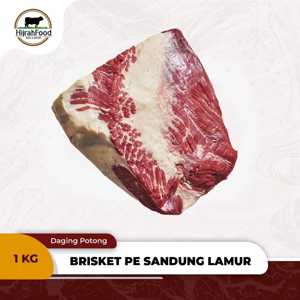 

Daging Sapi Brisket PE Import AUS | Daging Sandung Lamur Dada Sapi 1kg