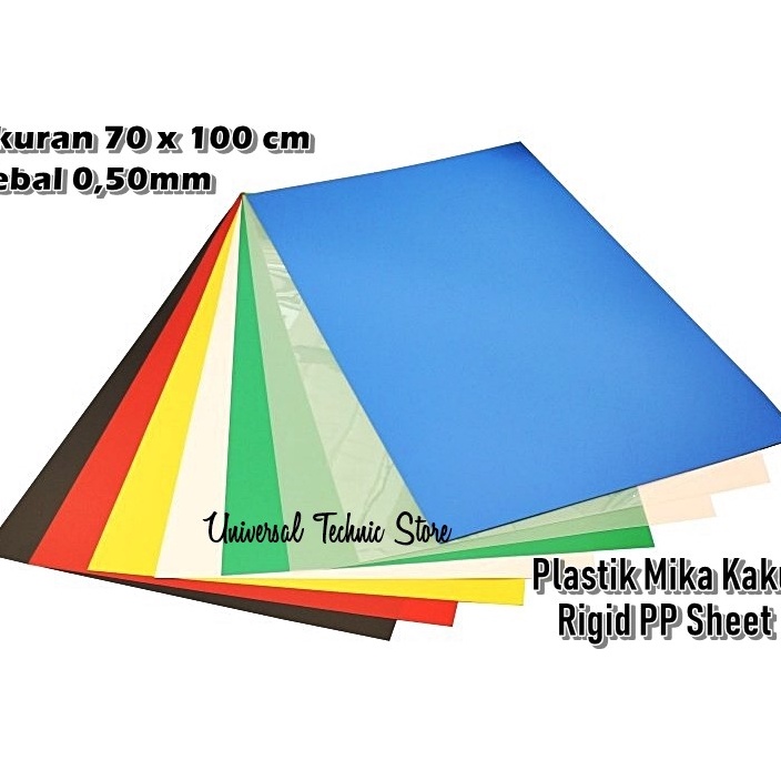 1111 Plastik Mika Kaku PP Cover Agenda Grosir 7cm x 1cm Tebal 5mm