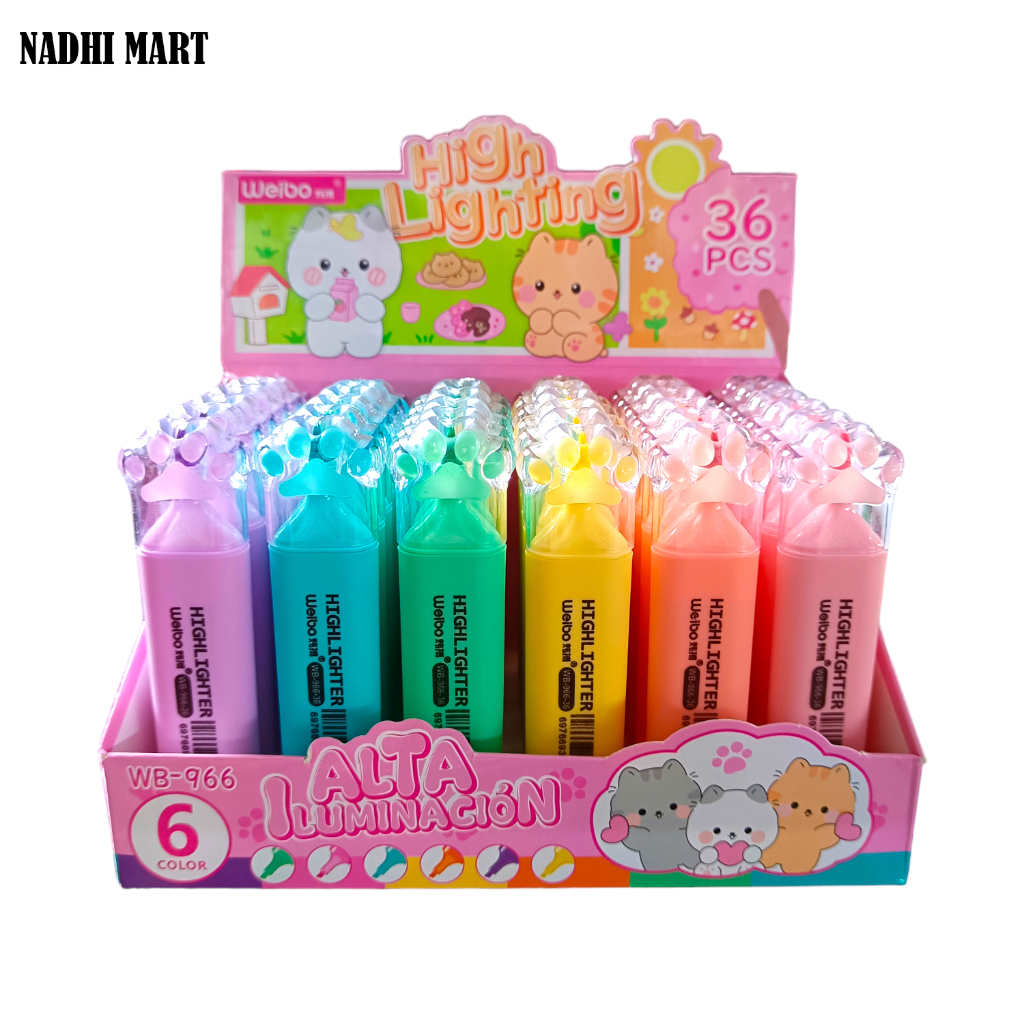 

WEIBO HIGLIGHTER PASTEL LUCU / HIGLIGHTER WB-966-36 (36/1152)