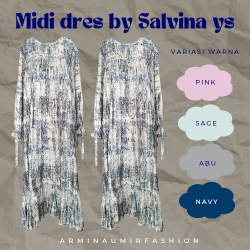 Midi Dress Motif by Salvina Ys