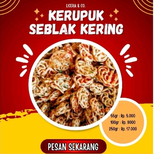 

Kerupuk Seblak Kering