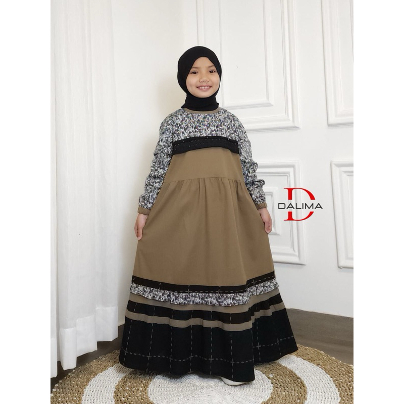 (SIZE L) PART II GAMIS KATUN KOMBINASI DALIMA KIDS BY SEMUT