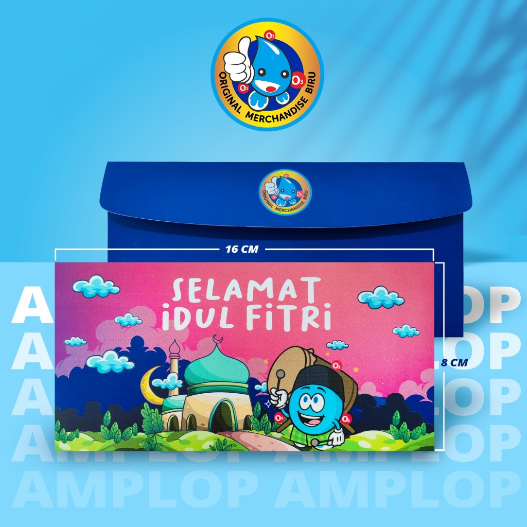 

Amplop THR Lebaran Angpao Selamat Idul Fitri - Original Merchandise Biru