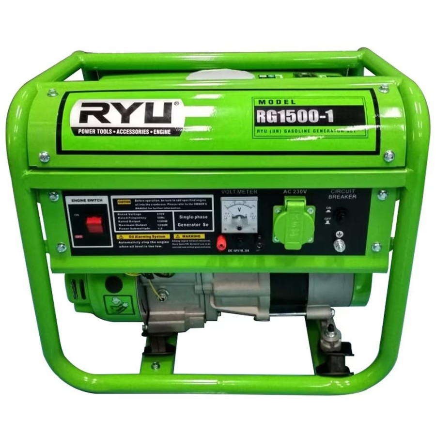 Ryu Gasoline Generator Set RG 1500-1 1KVA (Generator Set) - RG1500-1