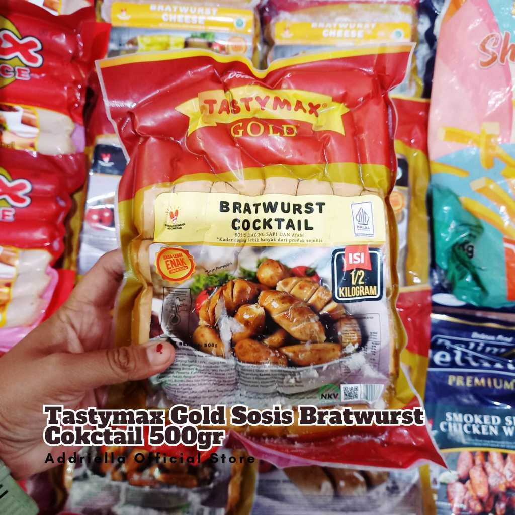 

ADDRIELLA Tastymax Gold Sosis Bratwurst Cocktail 500gr | Tastymax/Frozenfood/Frozenfood Murah