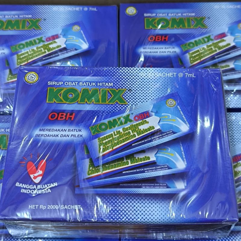 Komix OBH per box isi 30 Sachet