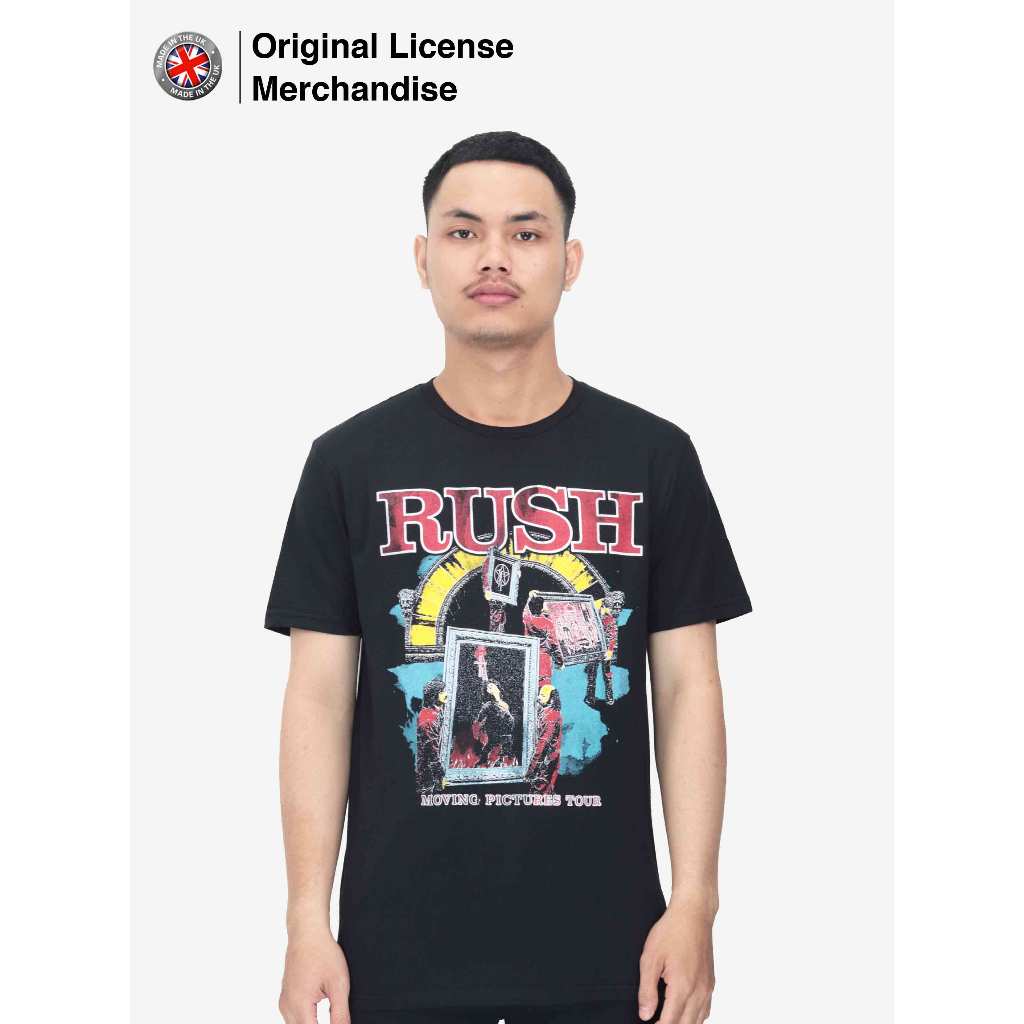 Kaos Baju Premium Pendek Pria Wanita Casual Dewasa Import Band Musik Rock RUSH Original Moving Pictu