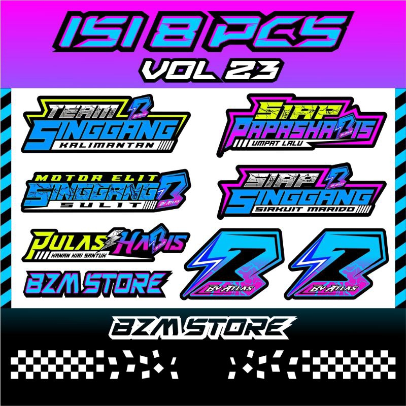 

Stiker Vol23 Isi 8pcs Original