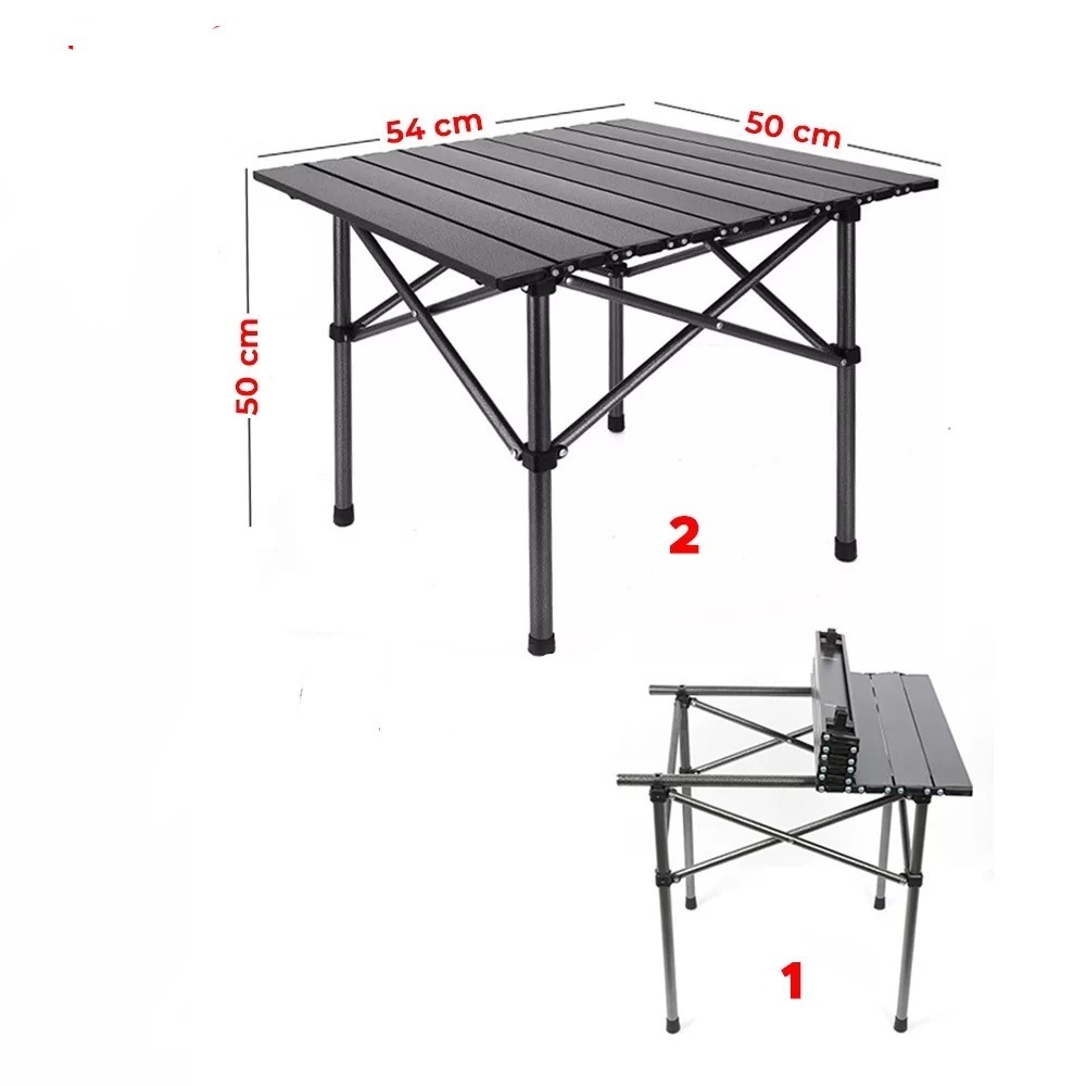 MEJA LIPAT OUTDOOR ALUMINIUM MEJA LIPAT CAMPING MEJA LIPAT PORTABLE - L