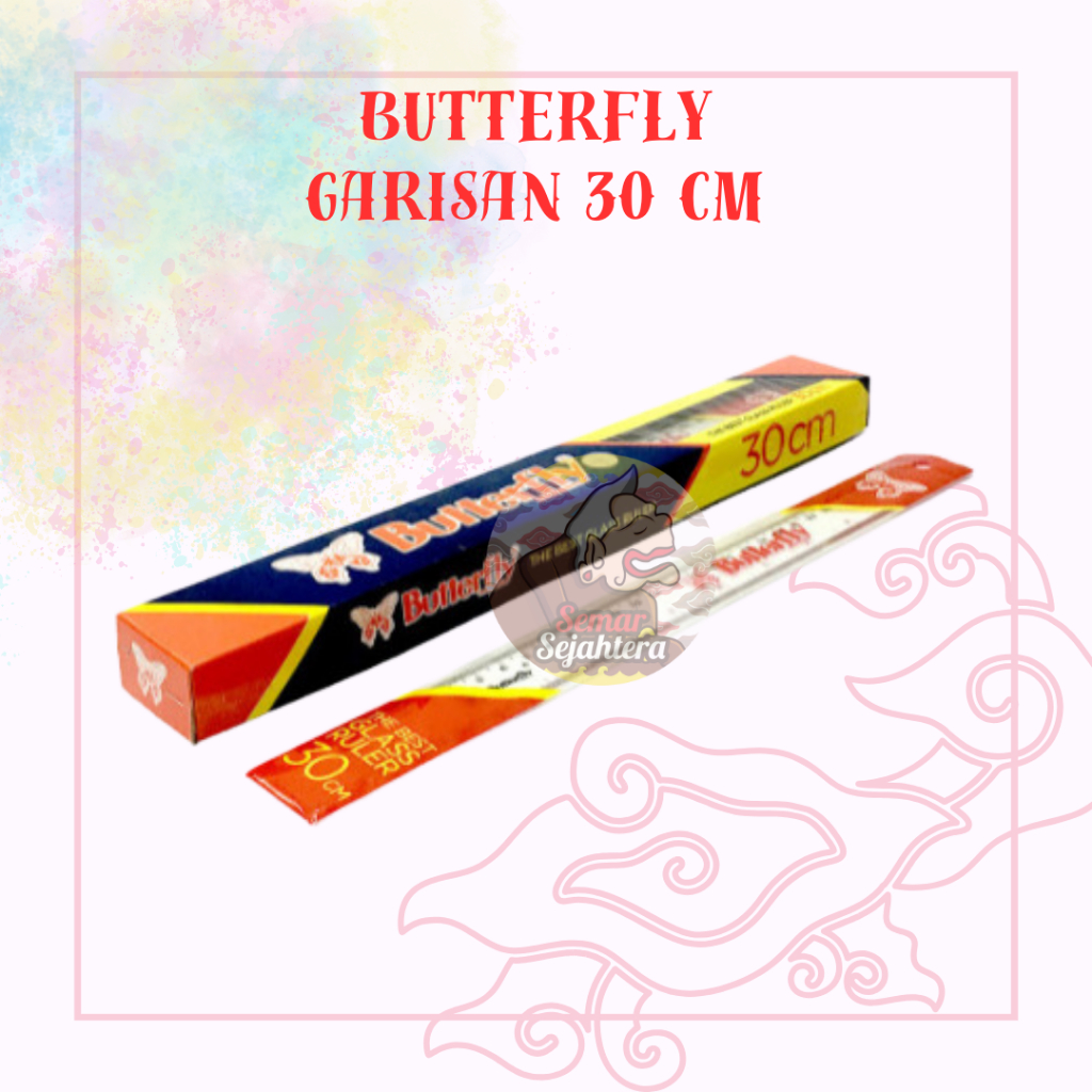 

[PCS] PENGGARIS / GARISAN BUTTERFLY 30 CM*