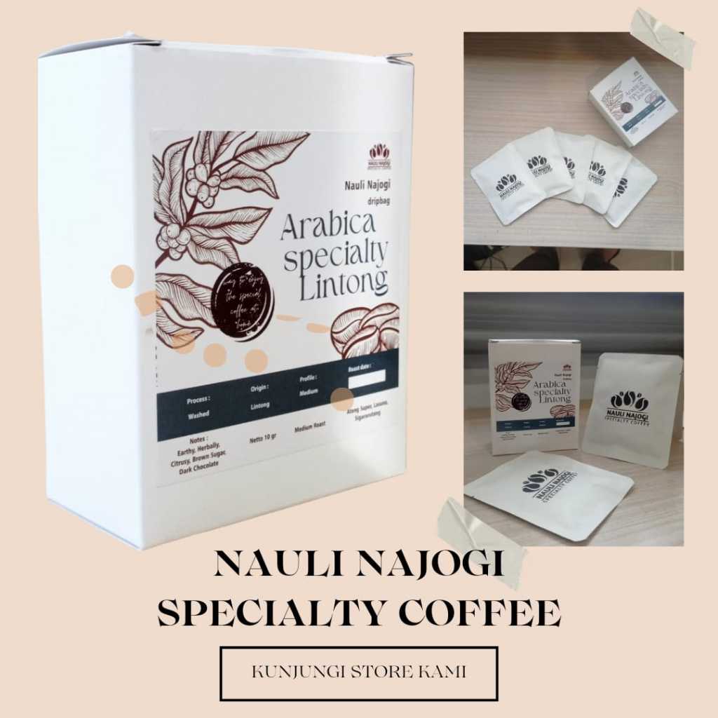 

Kopi dripbag arabika premium grade lintong nauli najogi