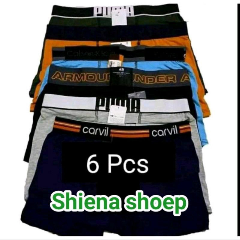 CD pria boxer isi 6 pcs, CD boxer Dewasa, Spandek katun Premium