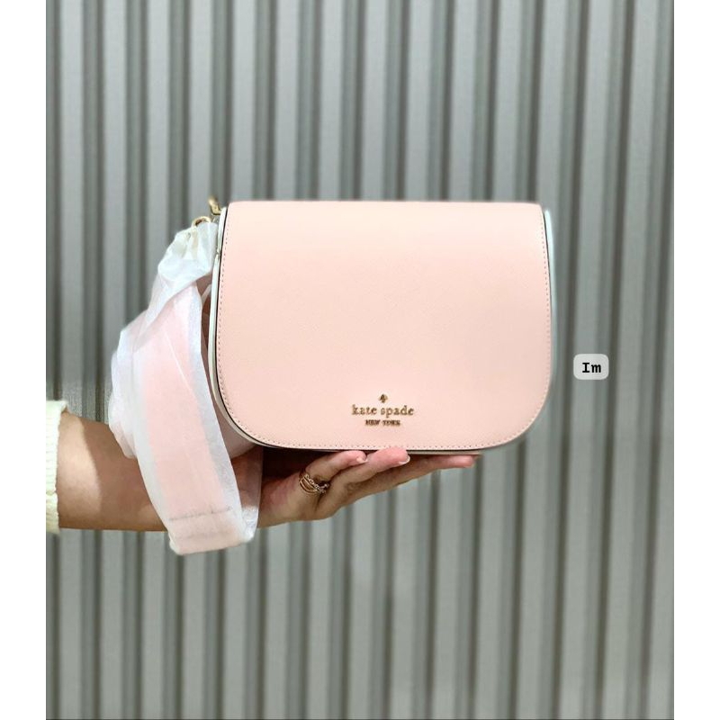 tas wanita Madison conch saddle bag pink crossbody