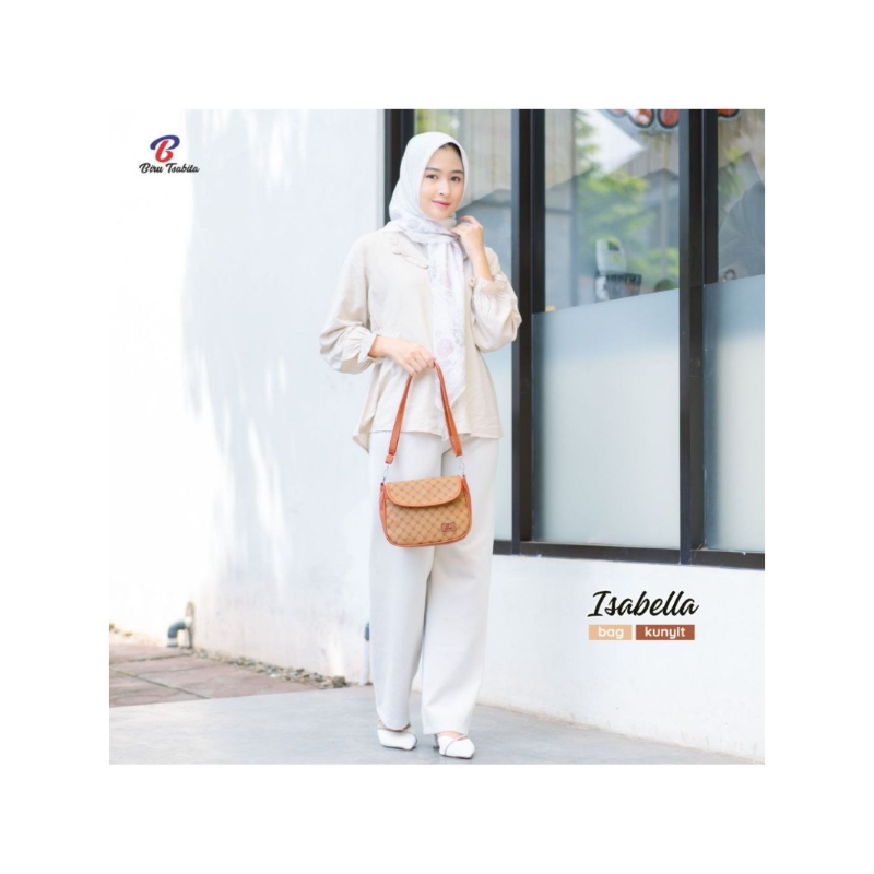 READY STOK SLING BAG MULTIFUNGSI || ISABELLA BAG BIRU TSABITA