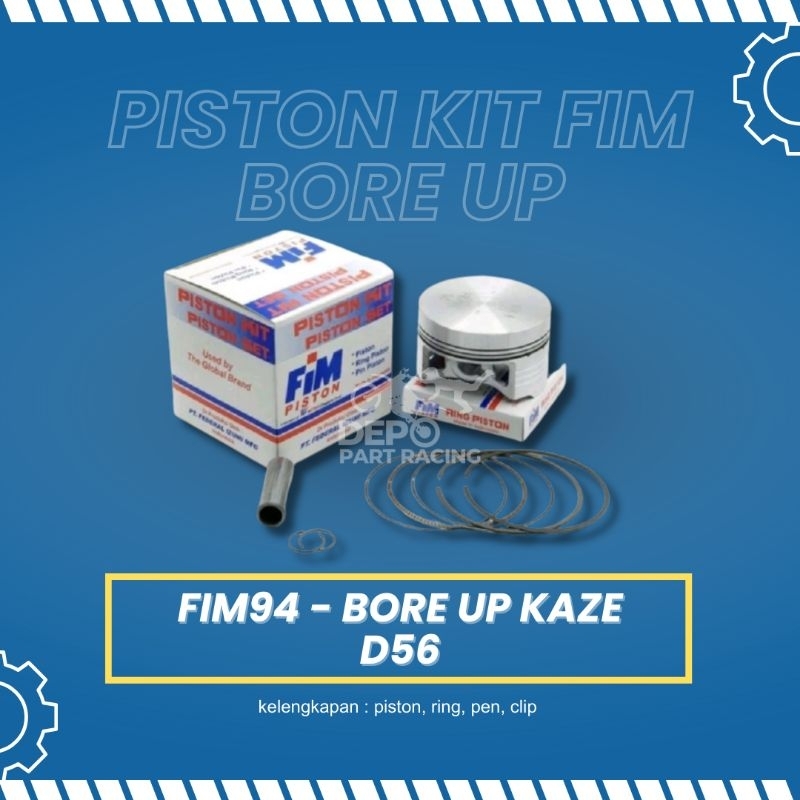 PISTON KIT FIM 94 BORE UP KAZE