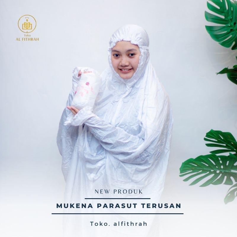 Mukena Terusan Travel Parasut Dewasa
