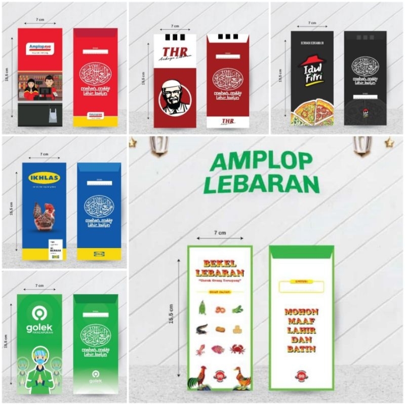

amplop lebaran premium ukuran panjang