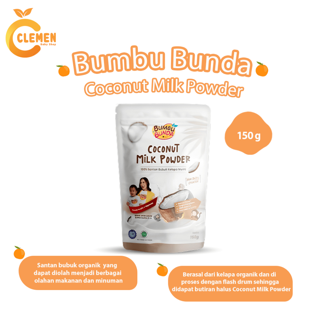 

Bumbu Bunda Coconut Milk Powder 150gr (Santan Bubuk Kelapa Murni)