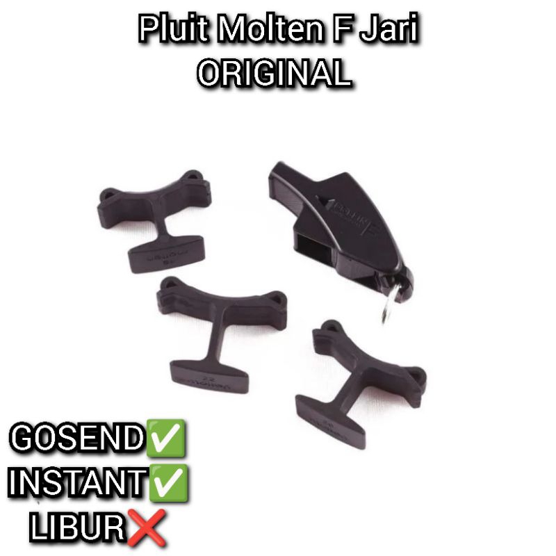 Pluit Molten Dolfin F With Flip Grip set peluit molten jari original periwitan wasit sepakbola futsa