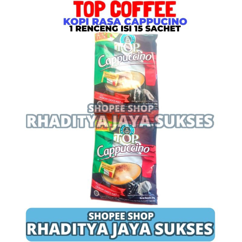 

Top Coffee Cappucino 1 Renceng Isi 15 Sachet 25 Gram