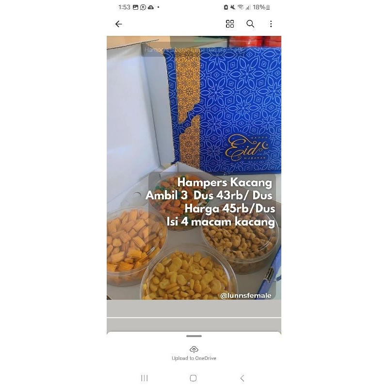 

Hampers kacang 4 toples / kacang murah / Snack kacang