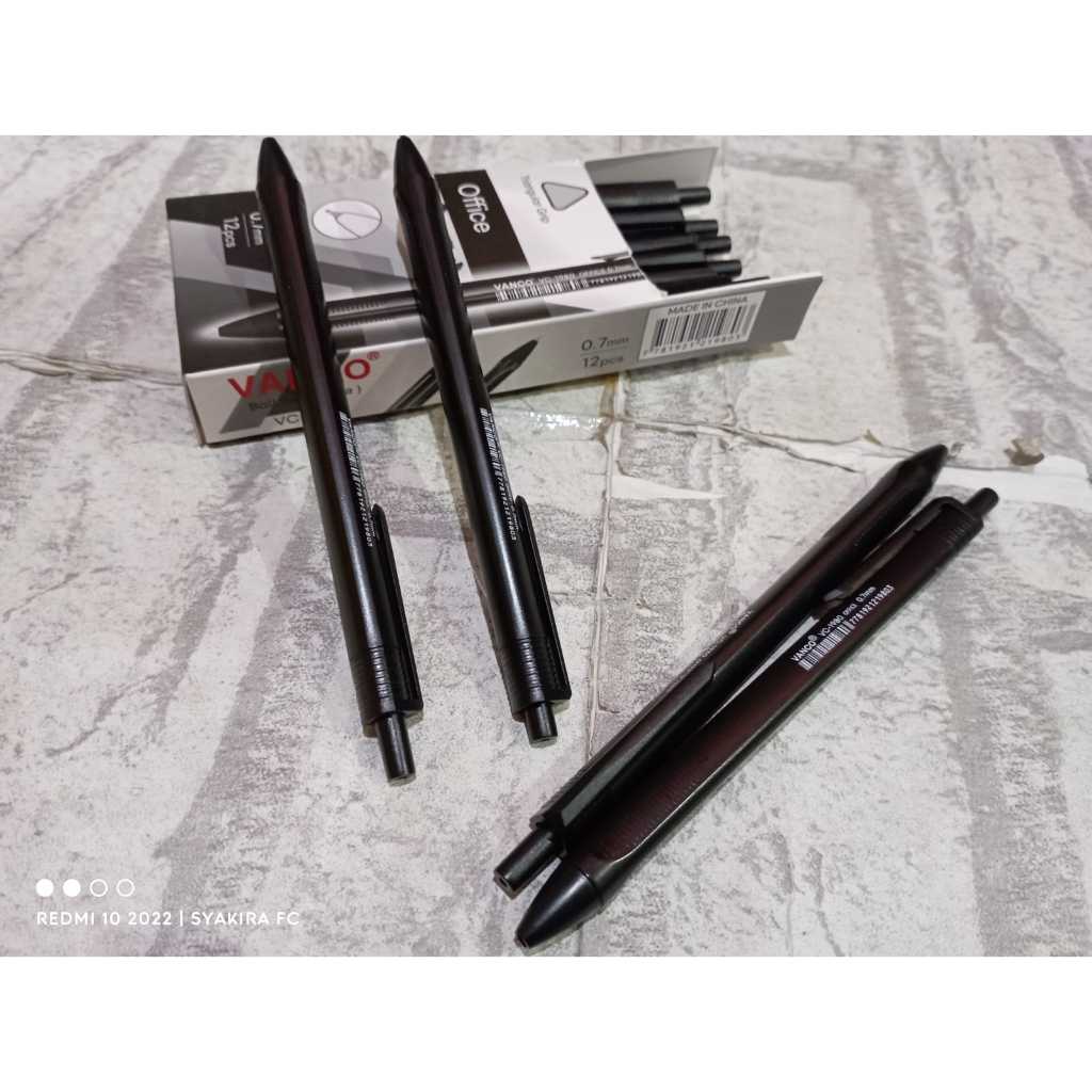

(1 Pcs) Bolpen Pena Cetek Vanco Hitam 0.7 mm VC-1980 Office