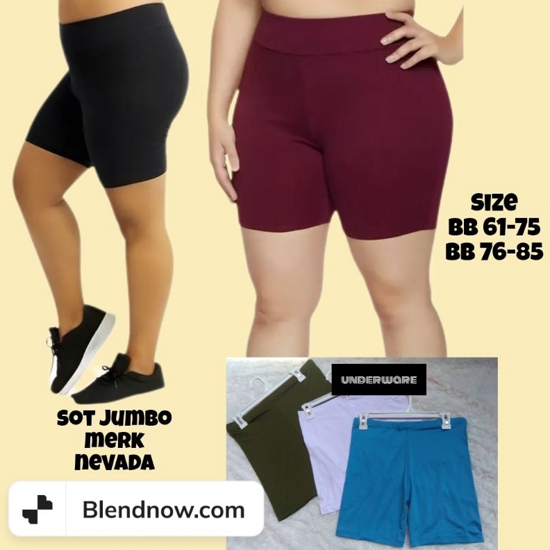 ART C72A 16 Pcs Shortpant Celana Pendek Shot Wanita Dewasa Jumbo Merk Nevada Asli