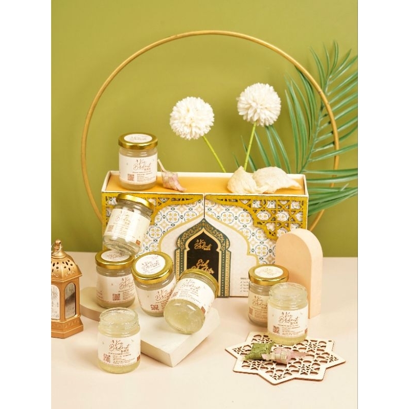 

Hampers Lebaran 2025 isi 8jar @100ml of premium birdnest