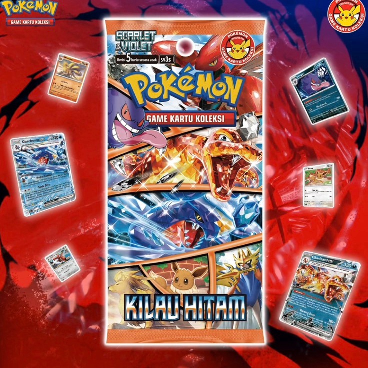 COD kilau hitam SV3S booster pack pokemon tcg indonesia card kartu langka original charizard box gar