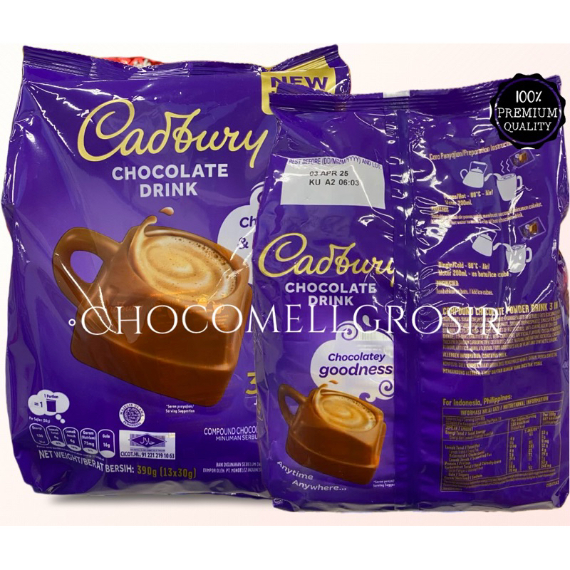 

Cadbury Chocolate and milky taste 3in1 Hot choco(13 X 30gr)