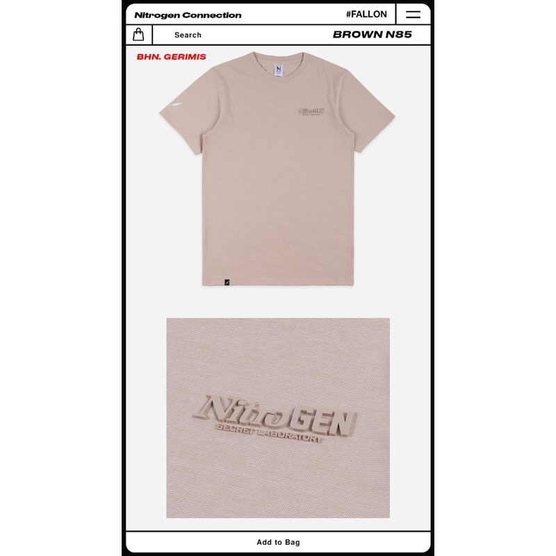 BAJU KAOS PRIA NITROGEN CONNECTION PREMIUM