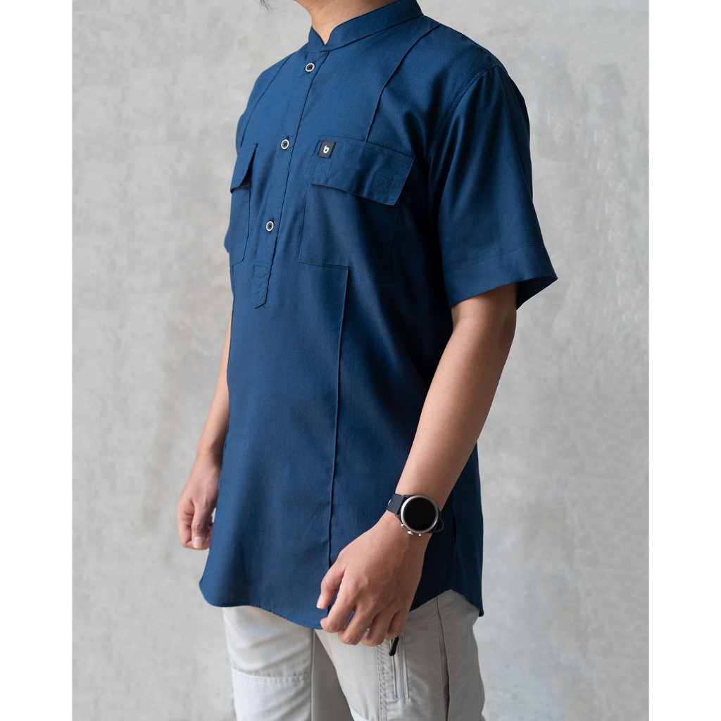 XXL Kurta ElBrus Bunayya Sunnah Clothing Kurta Outdoor Pria Oxford Solid Gamis Pria Muslim