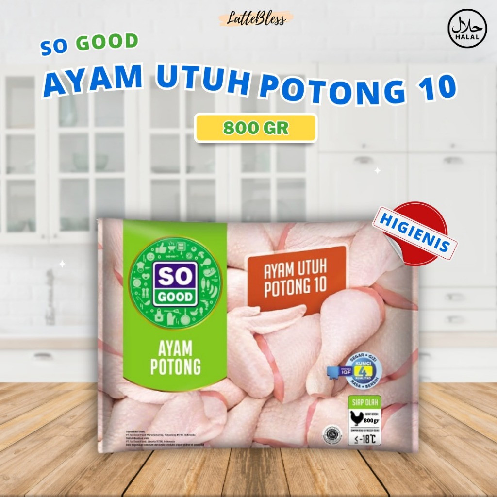 

AFGC AYAM UTUH POTONG 10 SO GOOD 800GR JAPFA HIENIS HALAL