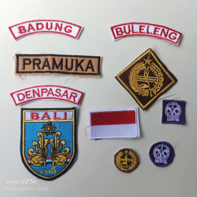 BET BORDIR KWARDA BALI/BED PRAMUKA KWARDA BALI