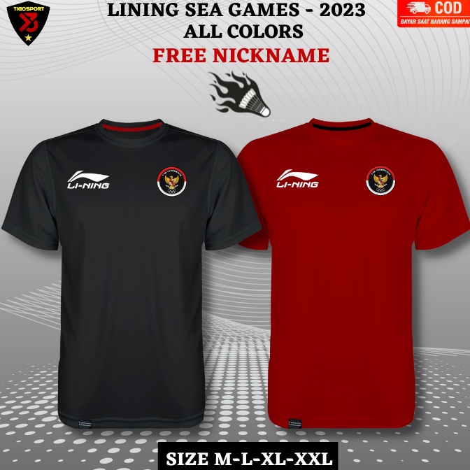 Murah JERSEY SEA GAMES TIMNAS INDONESIA 223 FREE CUSTOM NICKNAME