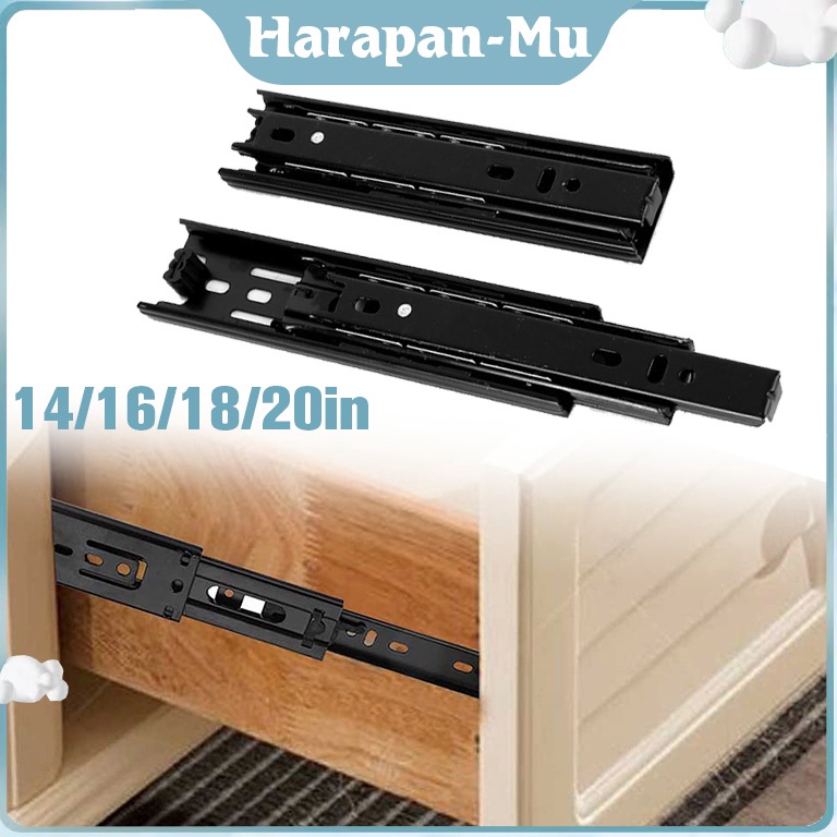 BEST SELLER Isi 2 Rel Laci Hitam Rel Laci Slow Motion Rel Laci Soft Closing 35 4 45 5 Cm Rel Laci Le